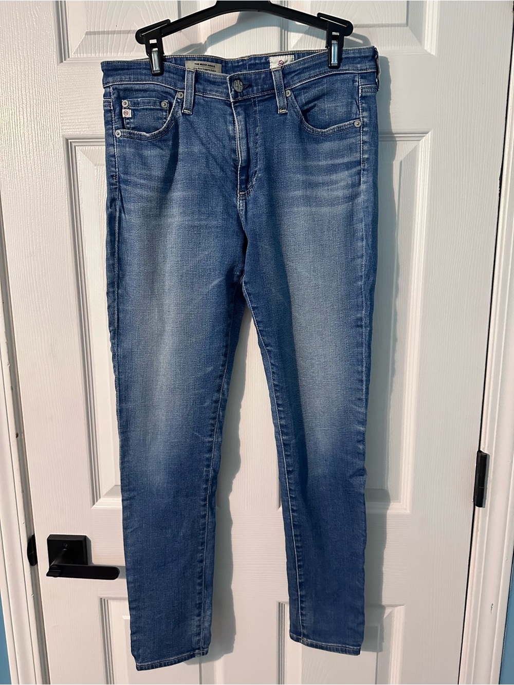 AG The Middi Ankle Mid-Rise Legging Ankle Jeans - Blue - Picture 13 of 13